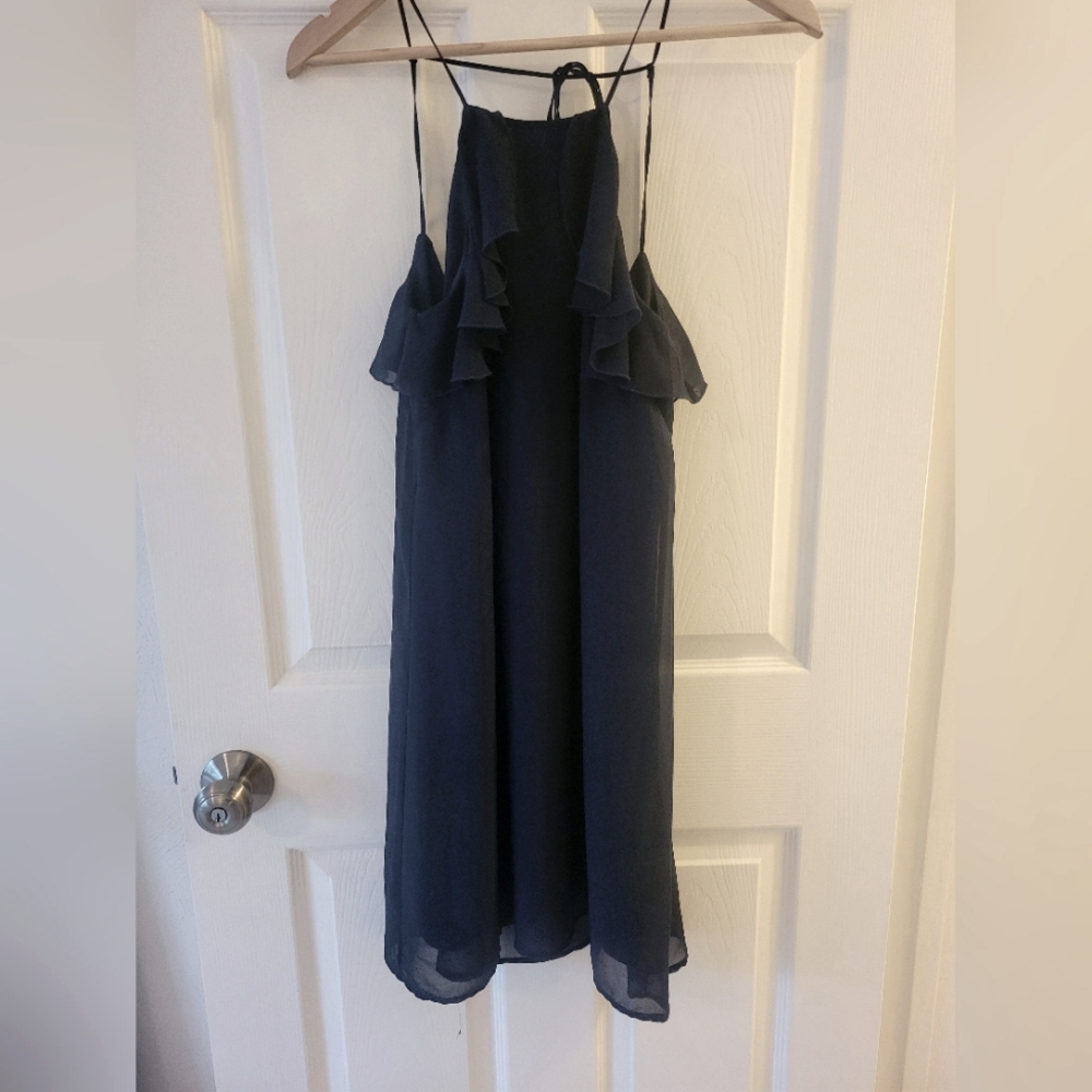 Navy blue cocktail dress